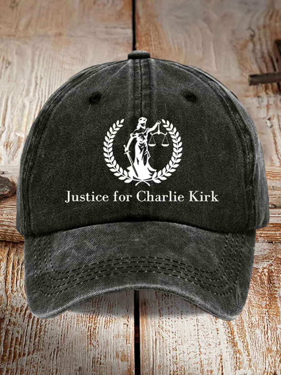 Unisex charlie kirk pamětní tištěný klobouk