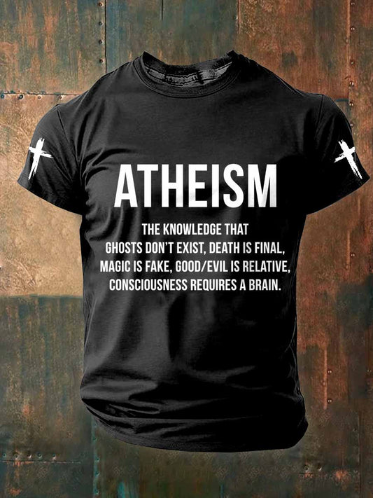 Pánské retro faith print tričko