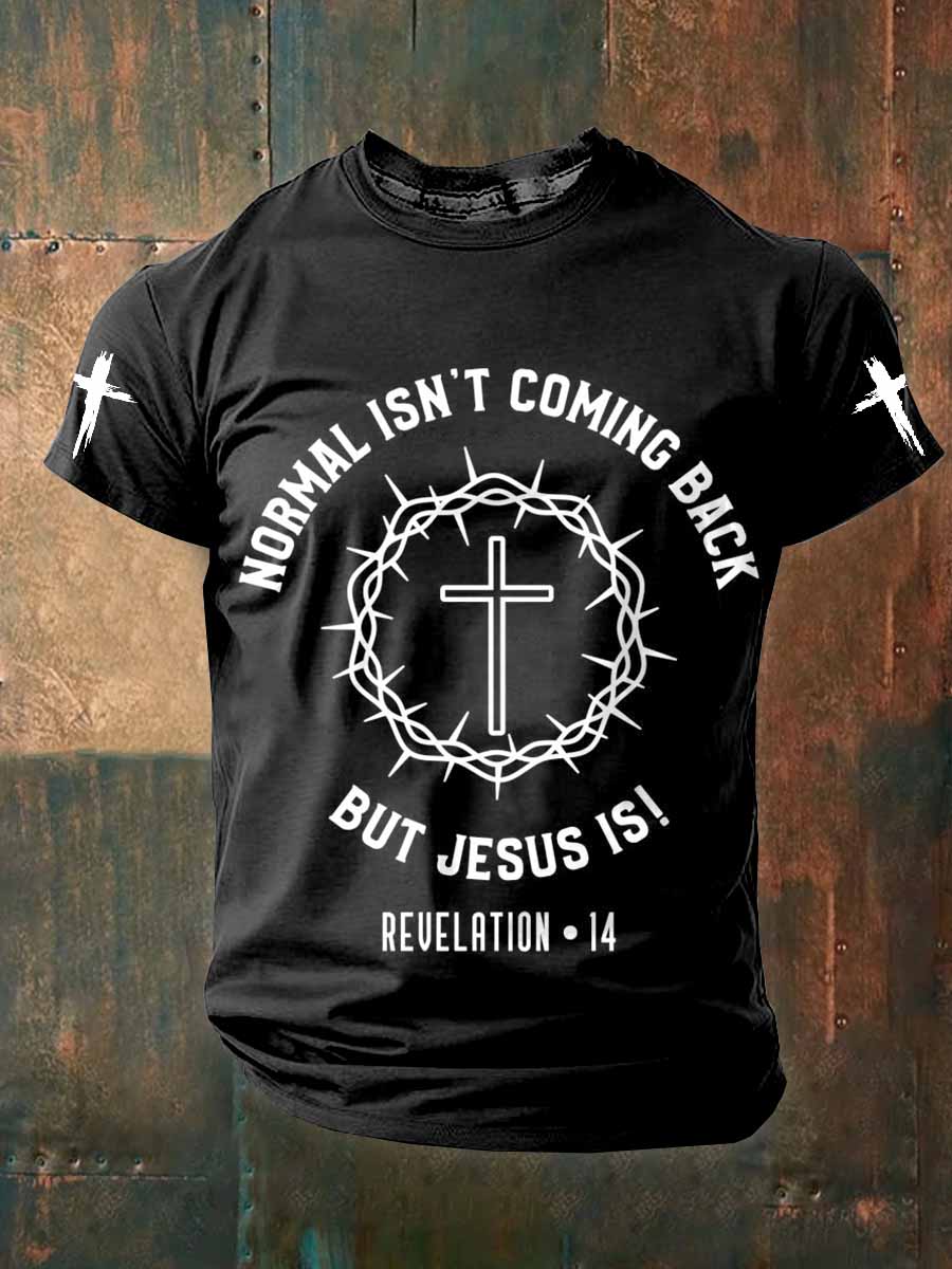 Pánské retro faith print tričko