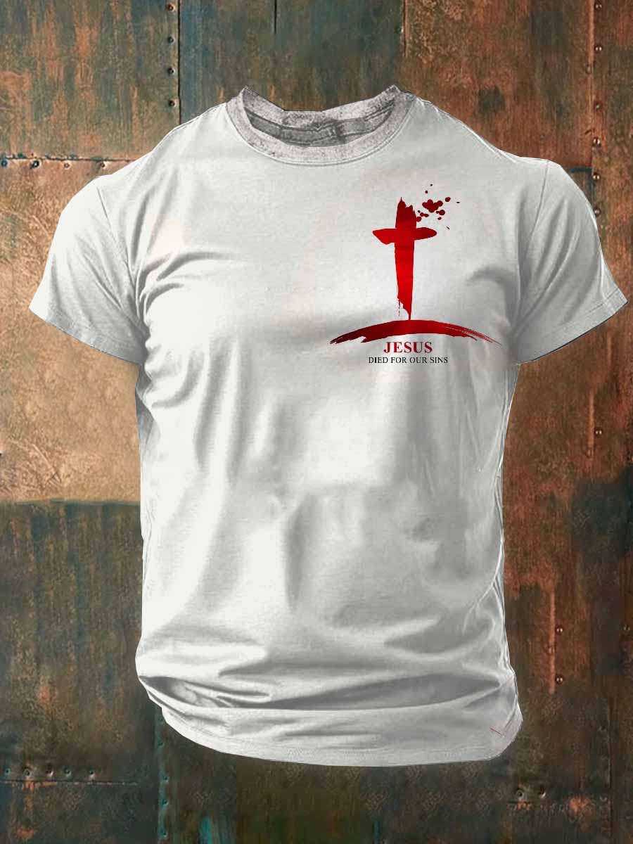 Pánské retro věrné tištěné tričko