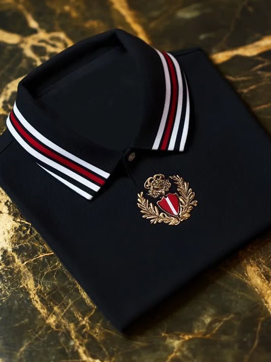 Pánské vintage dovolené obchodní příležitostné pólo
