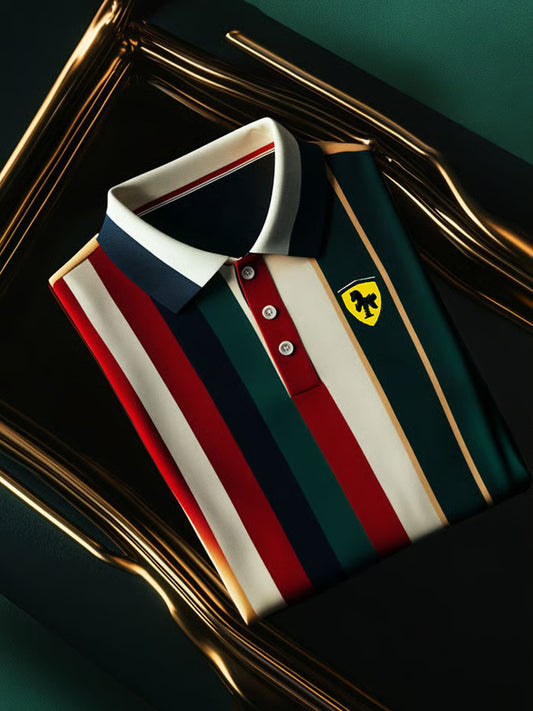 Pánské vintage dovolené obchodní příležitostné pólo