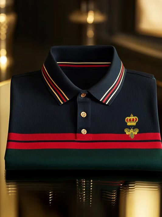 Pánské vintage dovolené obchodní příležitostné pólo
