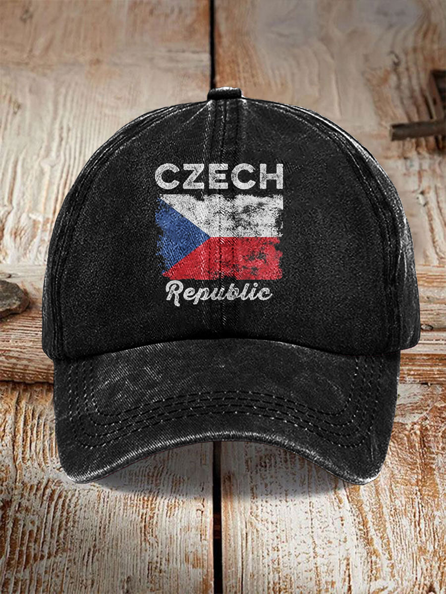 Abstract flag baseball cap