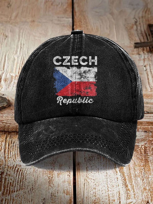 Abstract flag baseball cap