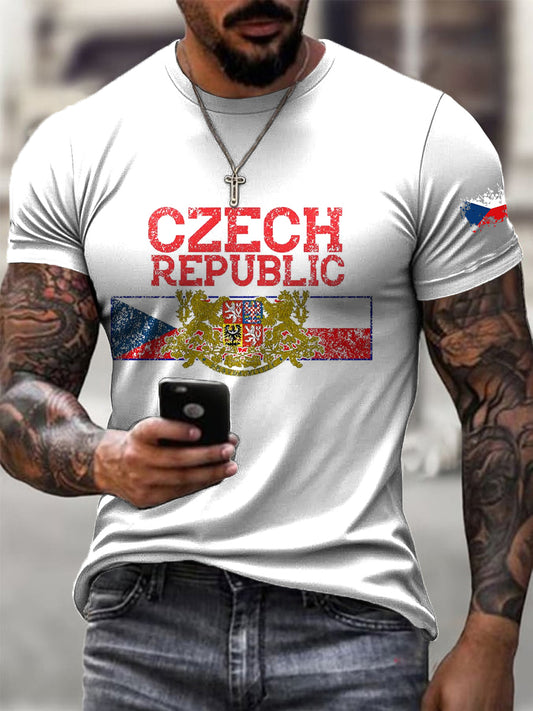 Pánské tričko s potiskem vlajky
