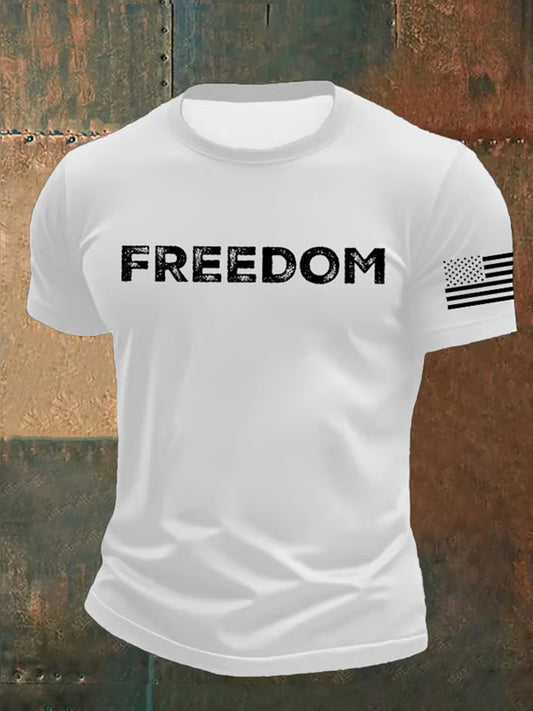 Pánské vintage charlie kirk americká vlajka tisk pamětní tričko
