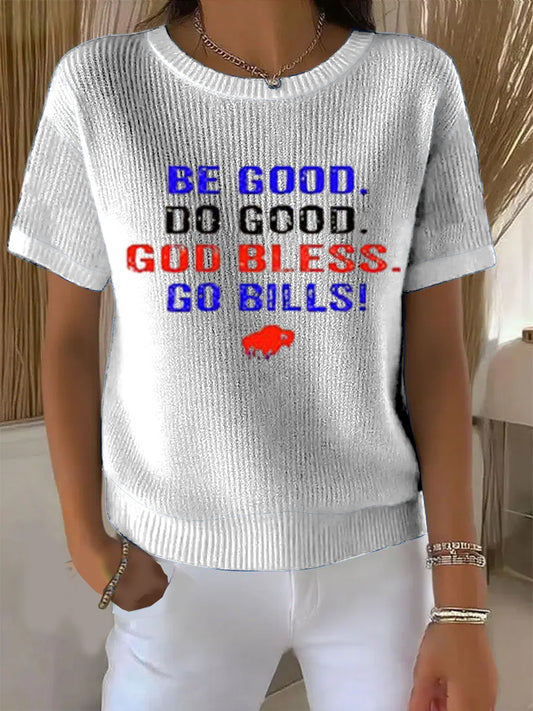 Ročník americký fotbal buffalo účty vytisknout pohodlné neformální bavlny s krátkými rukávy t-shirt