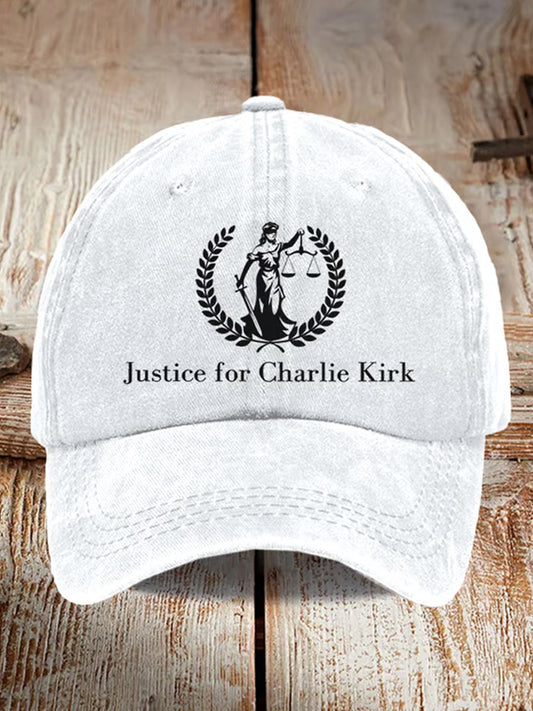 Unisex charlie kirk pamětní tištěný klobouk