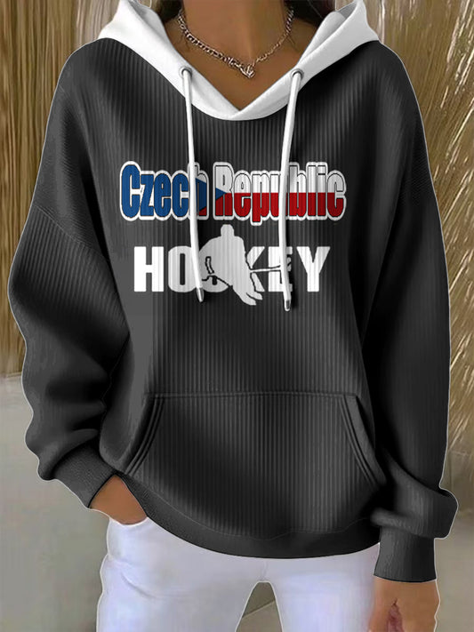 Dámské tmavě šedé czech hockey republic sweatshirt