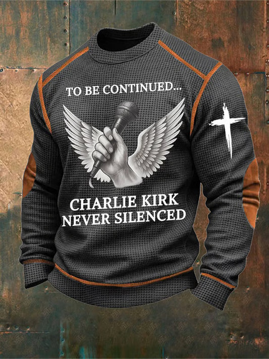 Pánské turning point charlie kirk krátké rukávy pamětní mikina