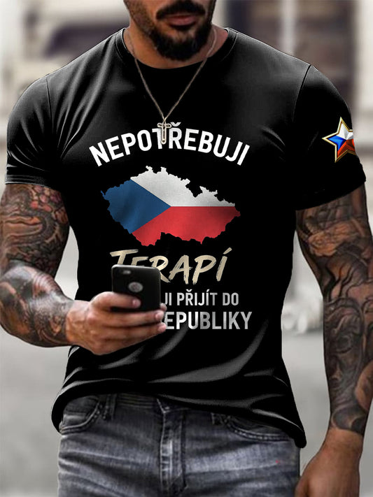 Pánské retro patriot casual tshirt