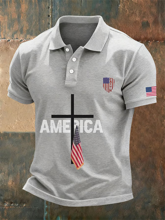 Pánské vintage charlie kirk american flag print sweatshirt
