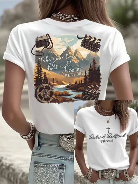 Womens commemorative "legends never die" tshirt