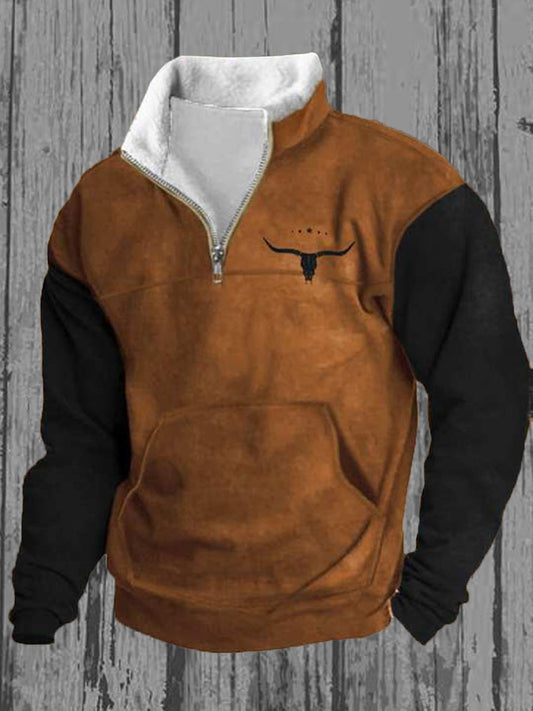 Pánské retro západní tisk casual top