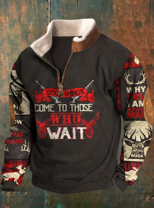 Pánské retro western casual sweatshirt