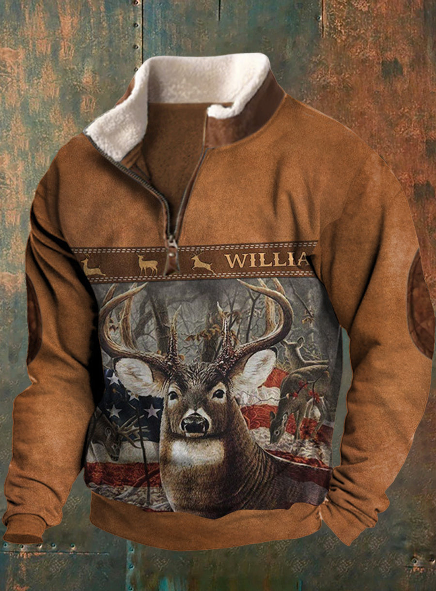 Pánské retro western casual sweatshirt