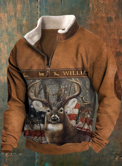 Pánské retro western casual sweatshirt