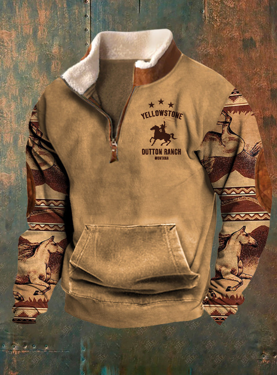 Pánské retro western casual sweatshirt