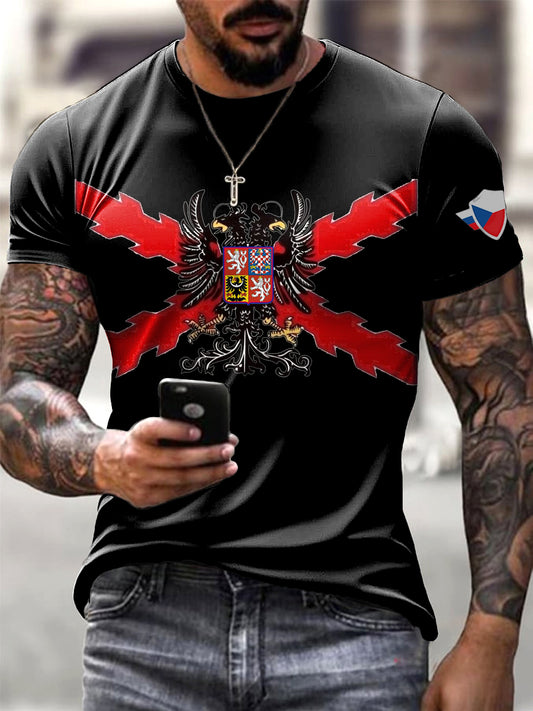 Pánské české emblémy kreativní tričko