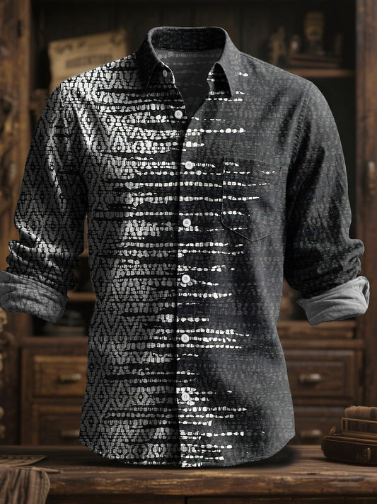 Retro abstraktní geometrické umění s dlouhými rukávy