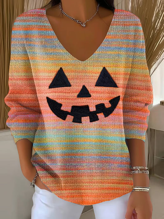 Dámské retro halloween pohodlné casual top
