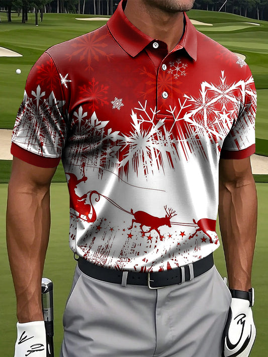 Pánské vánoční soby business casual polo shirt