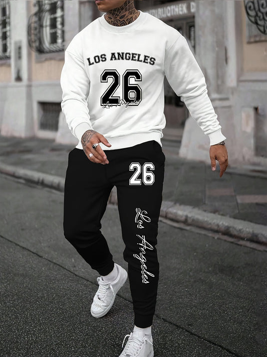 Pánské retro tisk business sweatshirt oblek