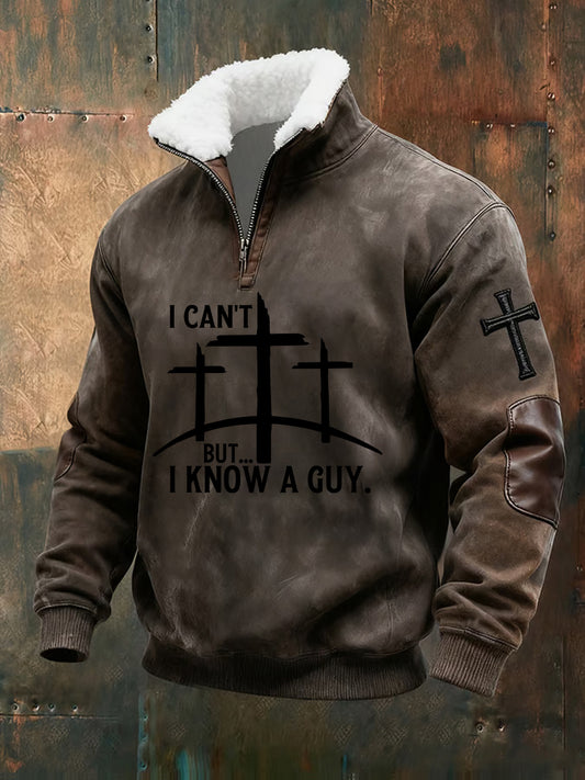 Pánské vintage art faith casual sweatshirt