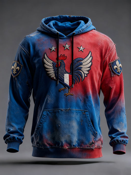 Pánské francouzské vlajky ricard casual hoodie
