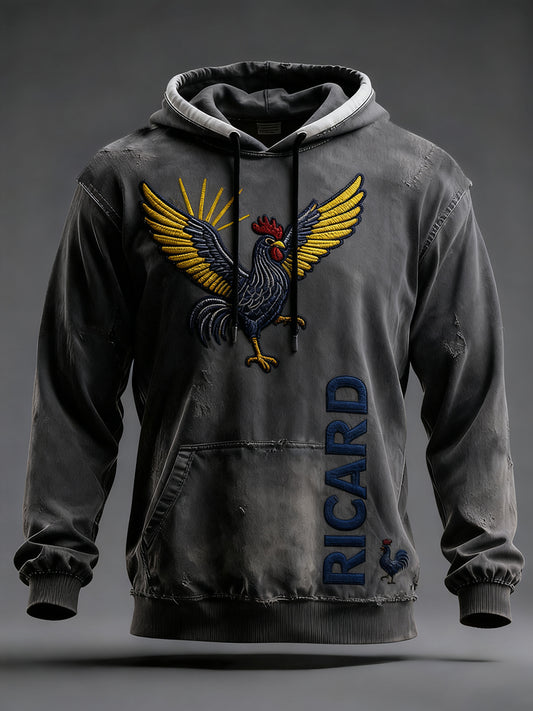 Pánské francouzské vlajky ricard casual hoodie