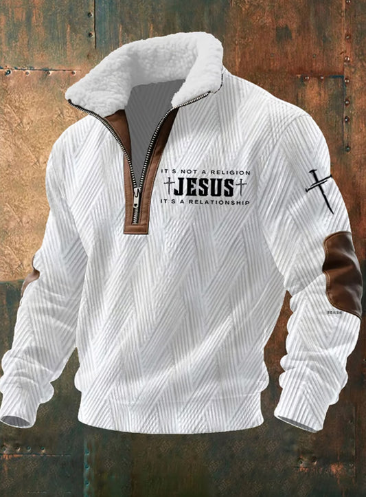 Pánské vintage art faith casual sweatshirt