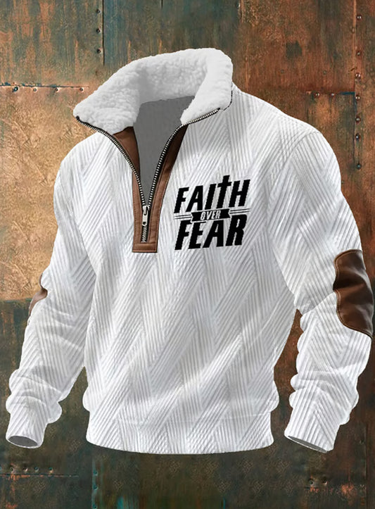 Pánské vintage art faith casual sweatshirt