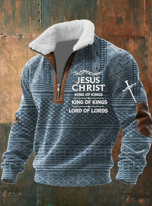 Pánské vintage art faith casual sweatshirt