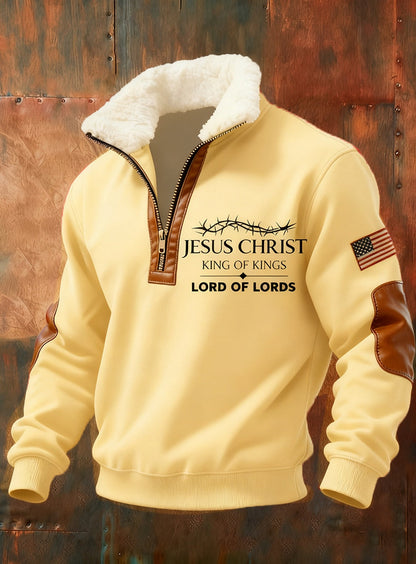 Pánské vintage art faith casual sweatshirt