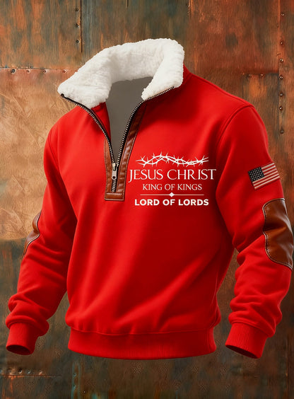 Pánské vintage art faith casual sweatshirt