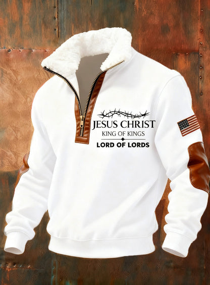 Pánské vintage art faith casual sweatshirt