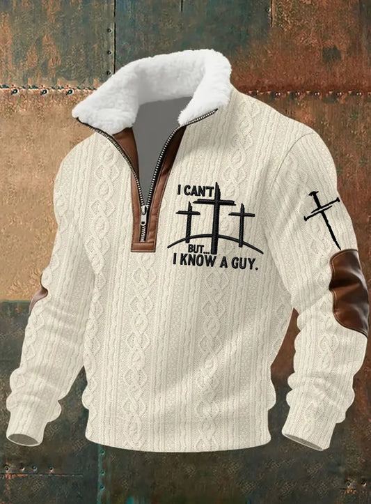 Pánské vintage art faith casual sweatshirt