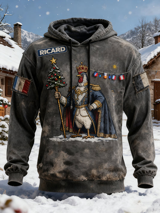 Pánské francouzské vlajky ricard casual hoodie