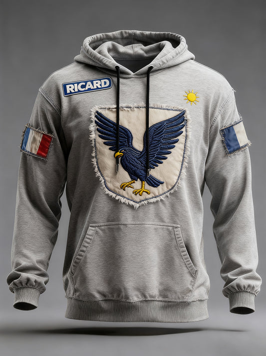 Pánské francouzské vlajky ricard casual hoodie