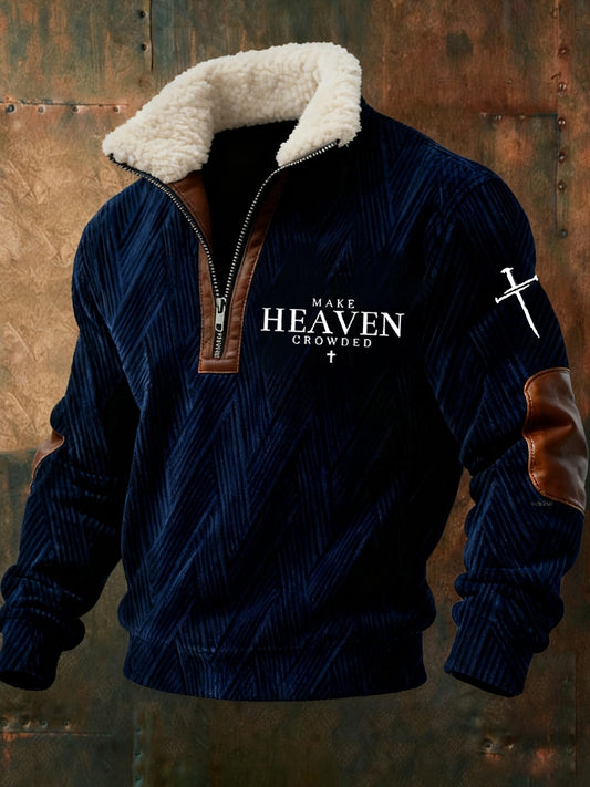 Pánské vintage art faith casual sweatshirt