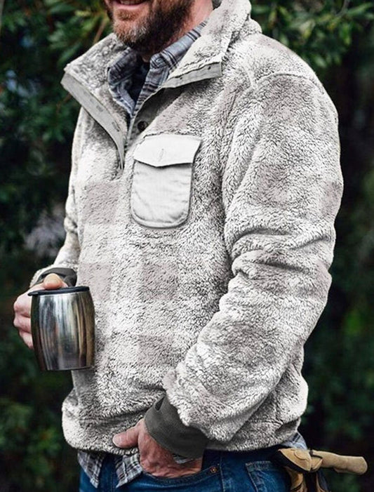 Pánské retro art print casual top