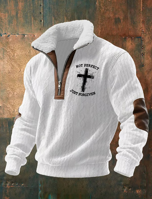 Pánské vintage art faith casual sweatshirt