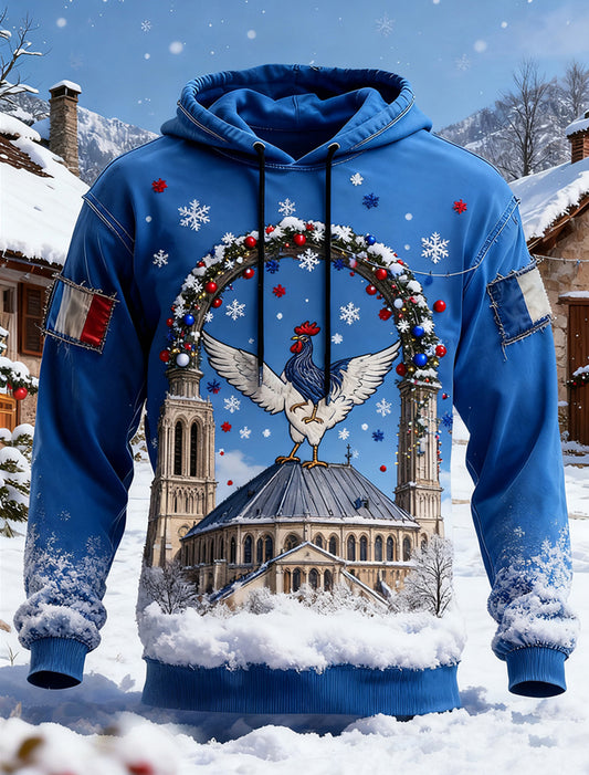 Pánské francouzské vlajky ricard casual hoodie