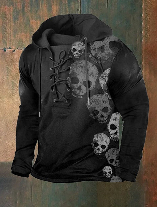 Pánské retro art print casual top