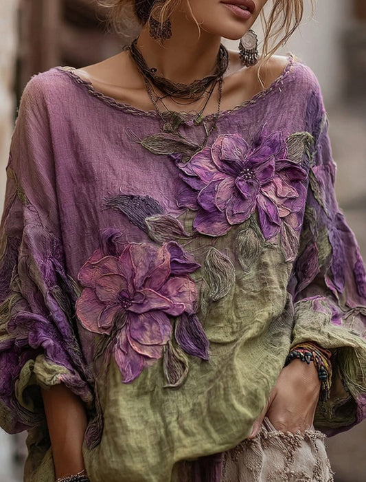 Dámské retro bohémský neformální top