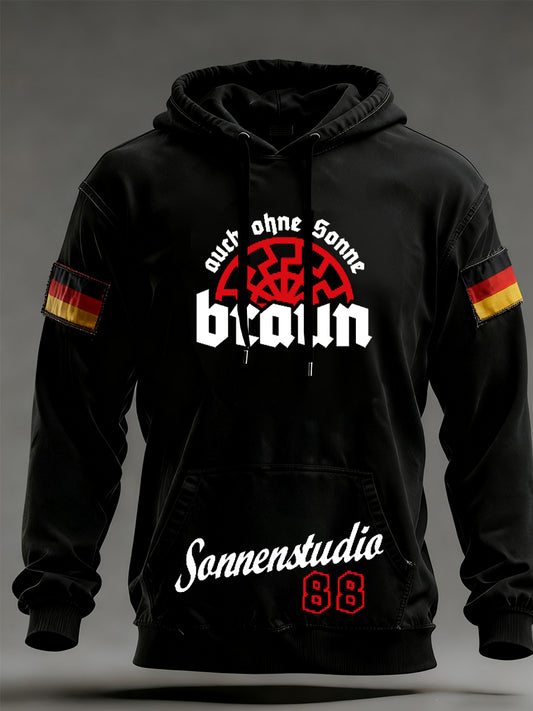 Pánské vintage německá vlajka umění tisk mikina