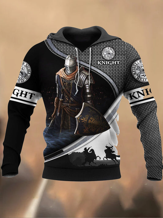 Pánské retro tištěné příležitostné mikiny