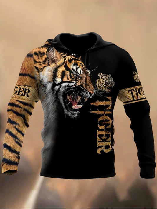 Pánské retro tištěné příležitostné mikiny