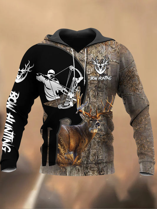 Pánské retro tištěné příležitostné mikiny